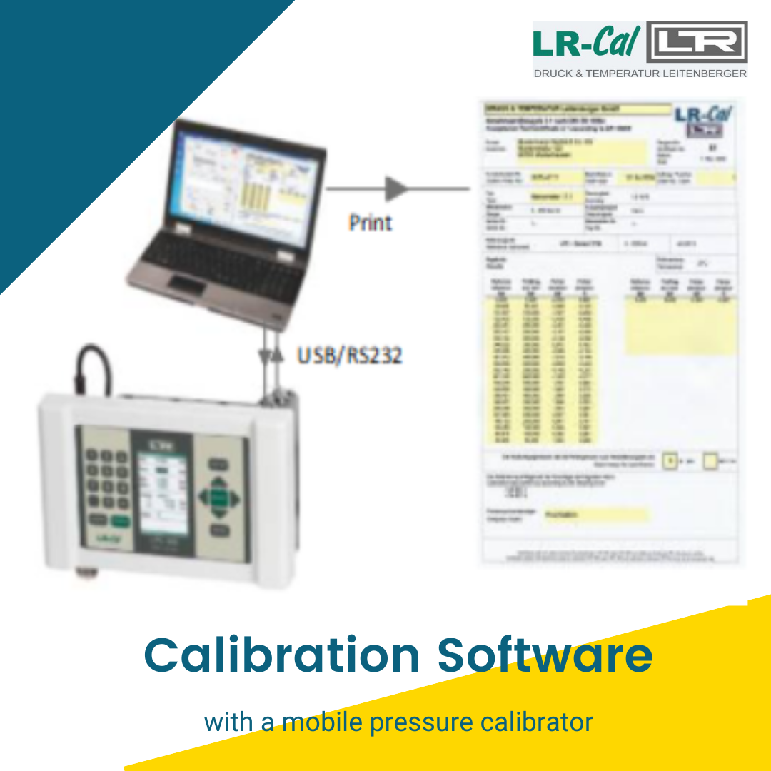 Leitenberger LR LPC300-Cal Software for mobile pressure calibration with the LR LPC300 calibrator